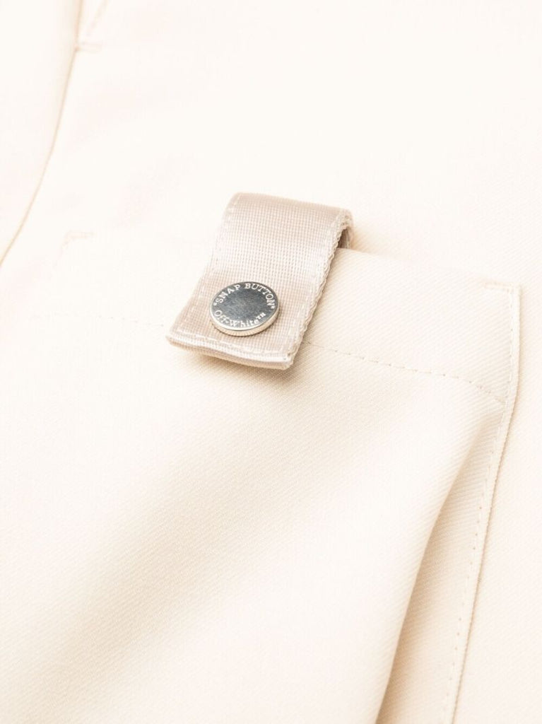 Neutral Toybox Wool Cargo Trousers