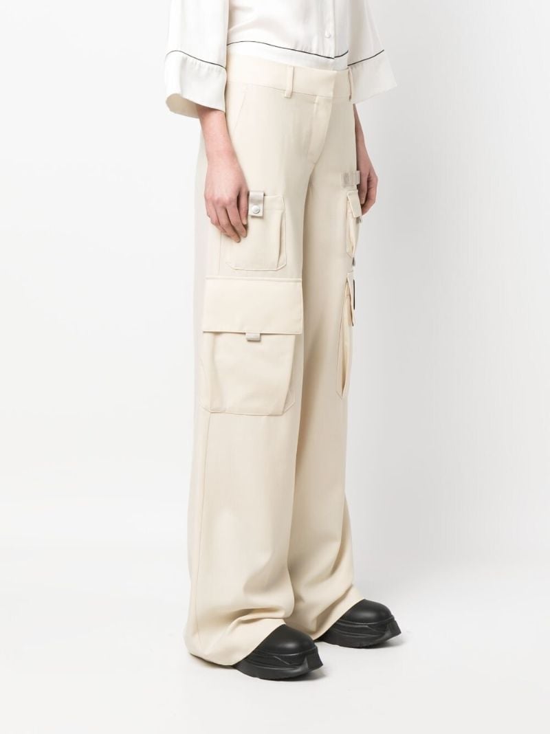 Neutral Toybox Wool Cargo Trousers