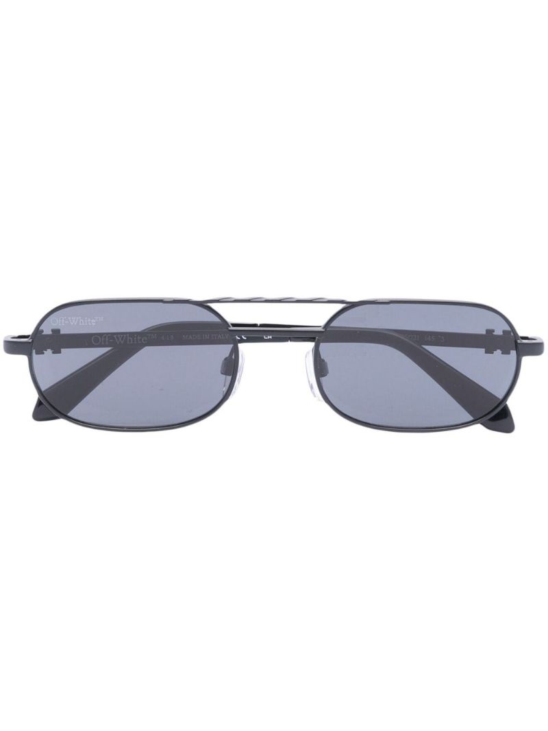 Black Baltimore Round Sunglasses