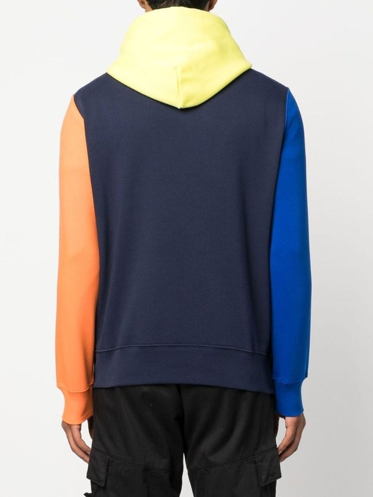Green Polo Bear Colourblock Hoodie