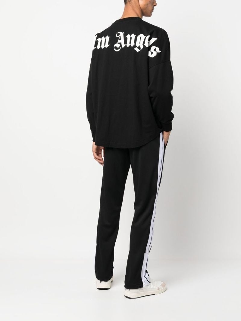 Black Logo Print Long Sleeve Sweatshirt