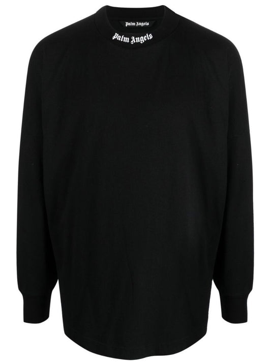 Black Logo Print Long Sleeve Sweatshirt