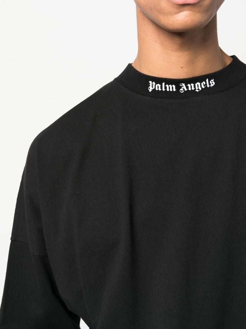Black Logo Print Long Sleeve Sweatshirt