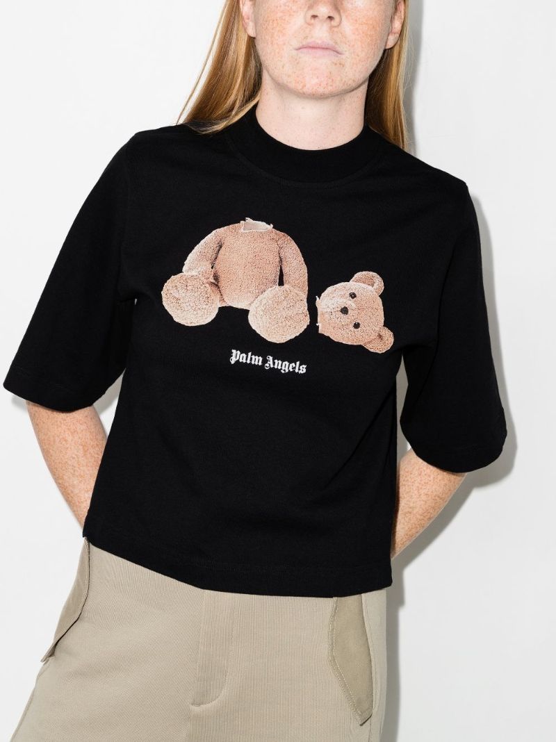 Black Palm Angels Bear Cropped T-shirt
