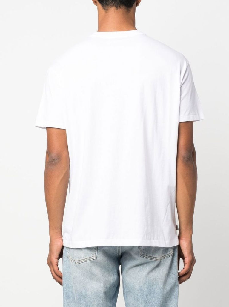 White Embroidered-logo Short-sleeve T-shirt