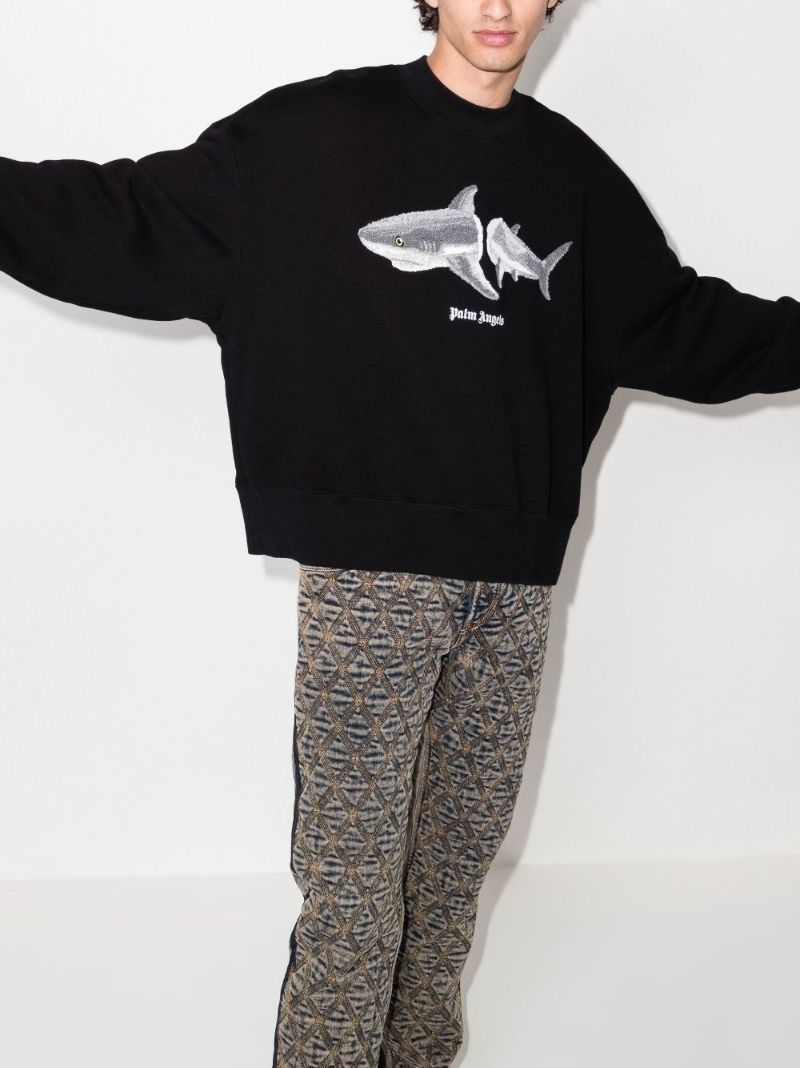Shark AppliquÃ_x0083_Â© Sweatshirt