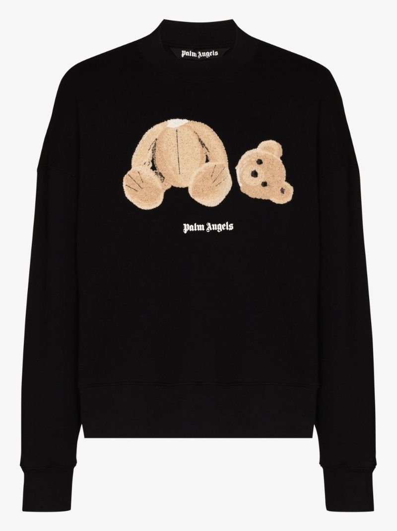 Bear Print Cotton Sweatshirt