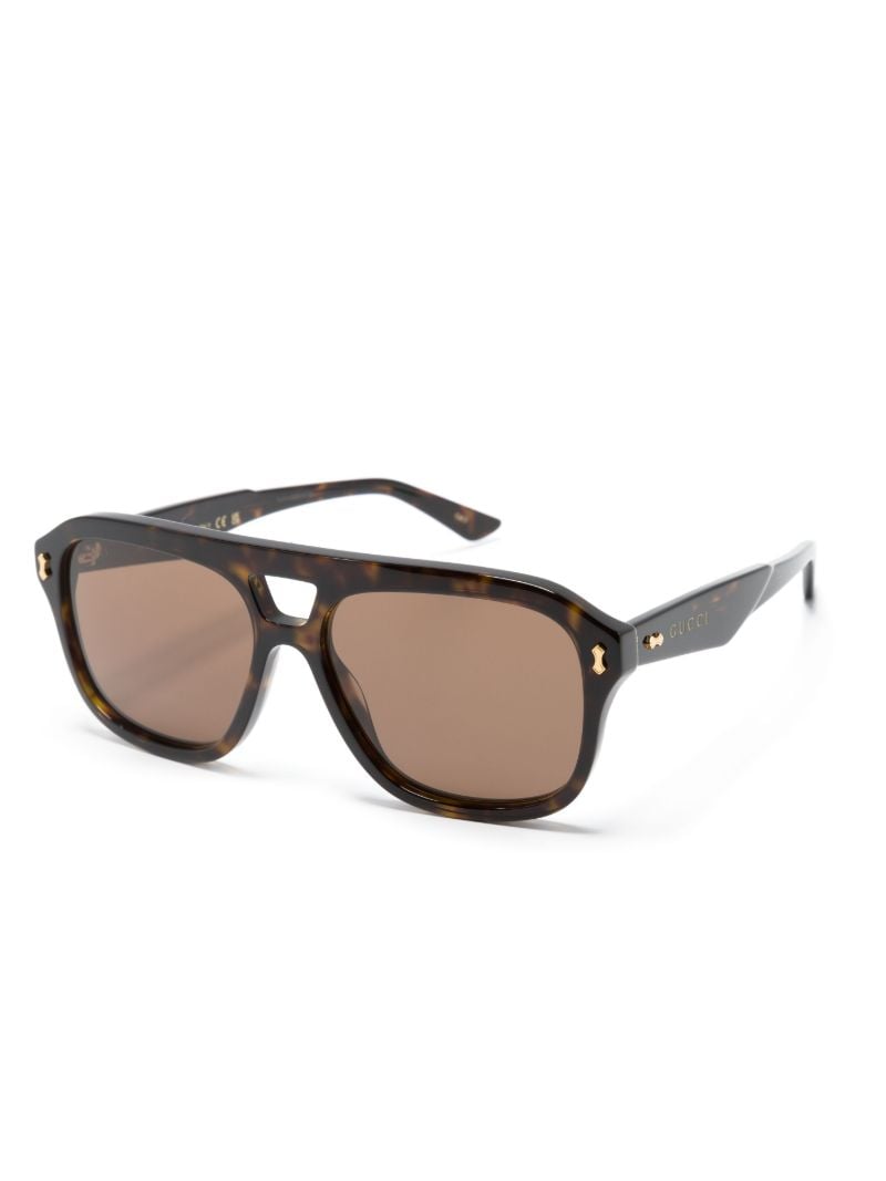 Brown Pilot-style Sunglasses