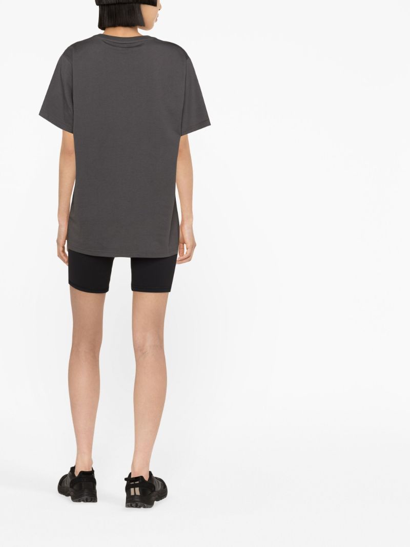 Black Initialise Logo Print T-shirt