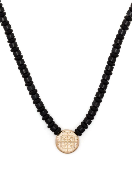 14k Yellow Gold Shield Necklace