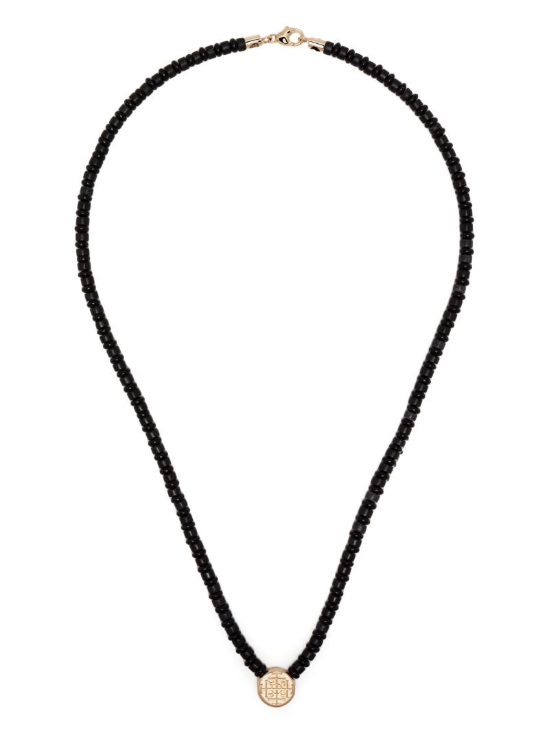 14k Yellow Gold Shield Necklace