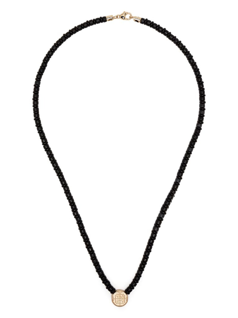14k Yellow Gold Shield Necklace