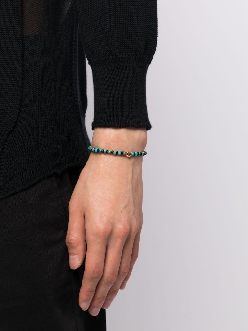 14k Yellow Gold Large Ball Sapphire Bracelet
