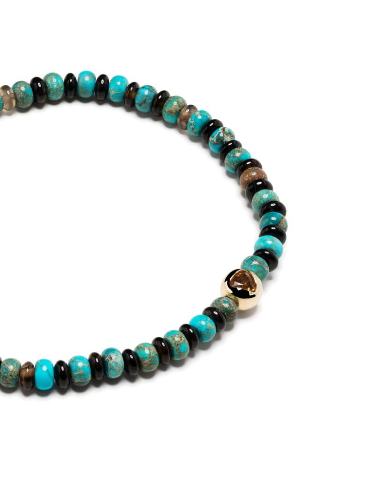 14k Yellow Gold Large Ball Sapphire Bracelet