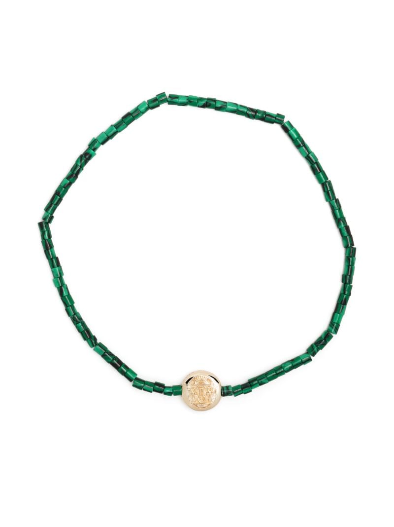14k Yellow Gold Small Disk Bracelet