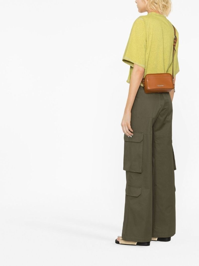 Yellow Bear Print Distressed Cropped T-shirt