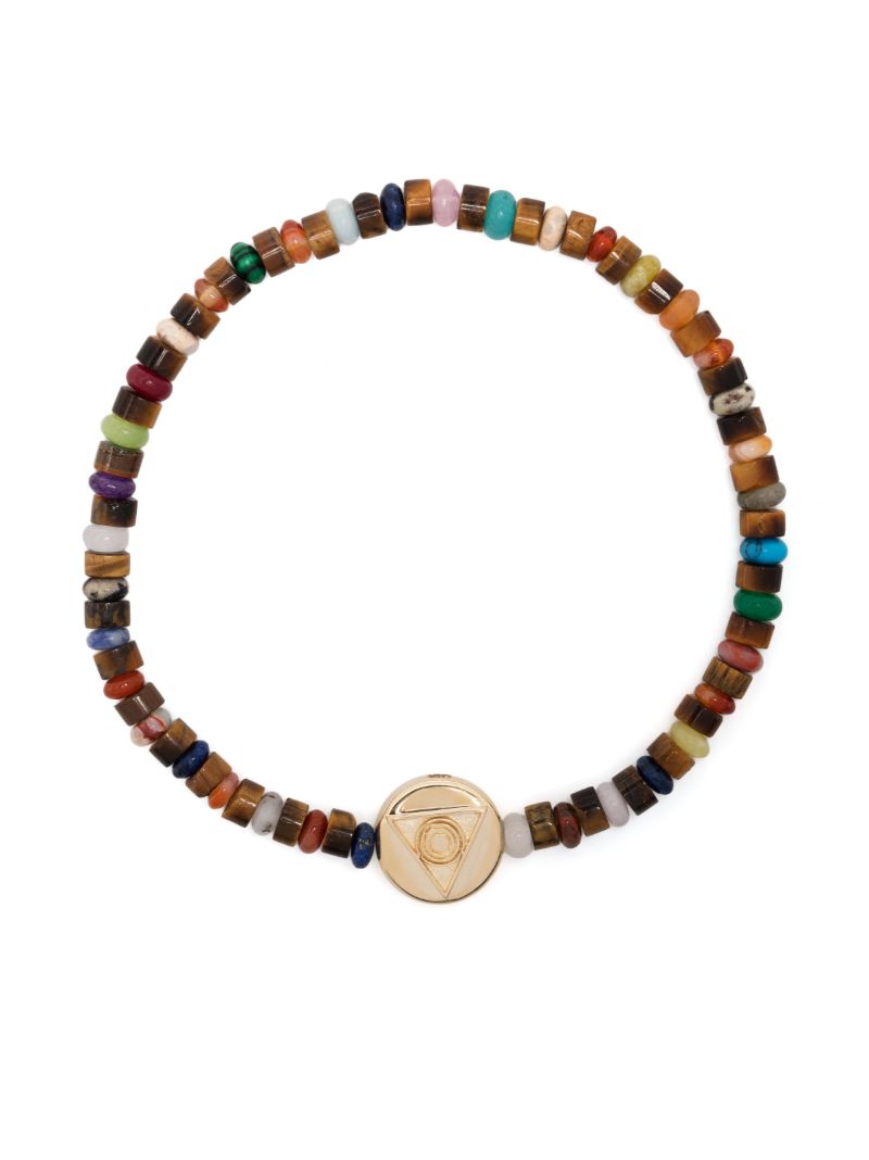 14k Yellow Gold Large Disk Bracelet