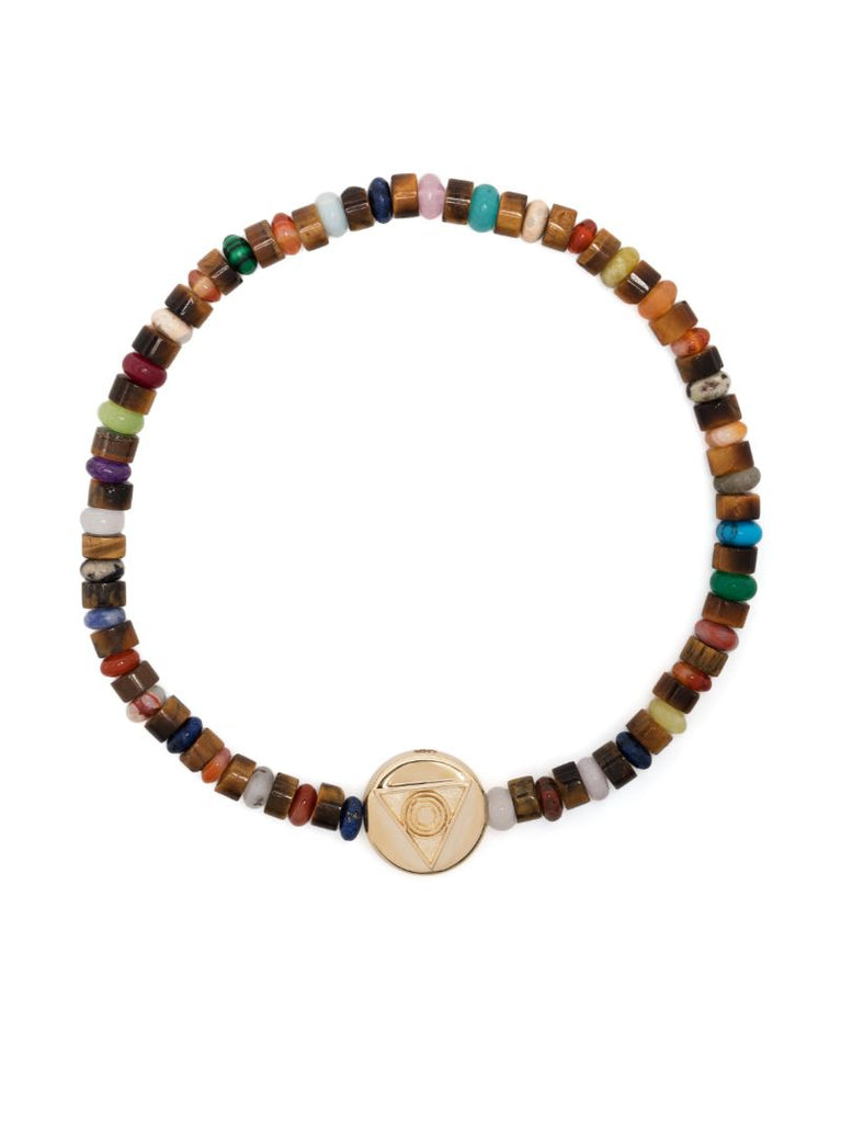 14k Yellow Gold Large Disk Bracelet