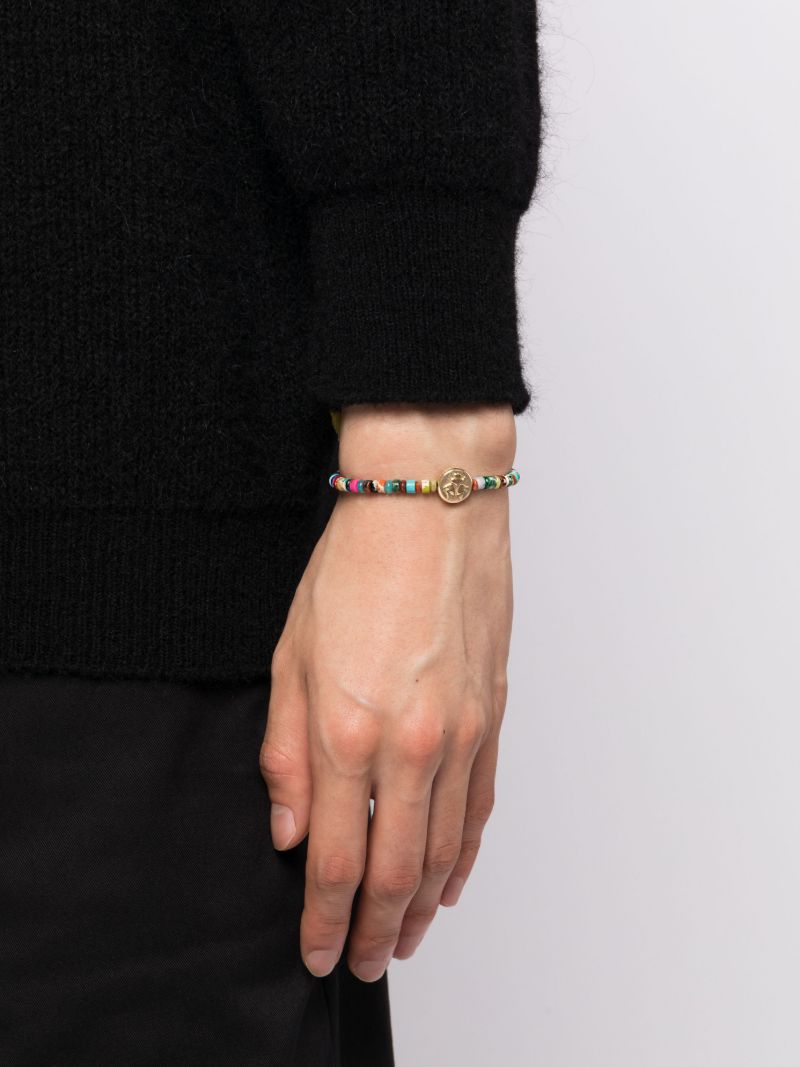 14k Yellow Gold Large Disk Bracelet