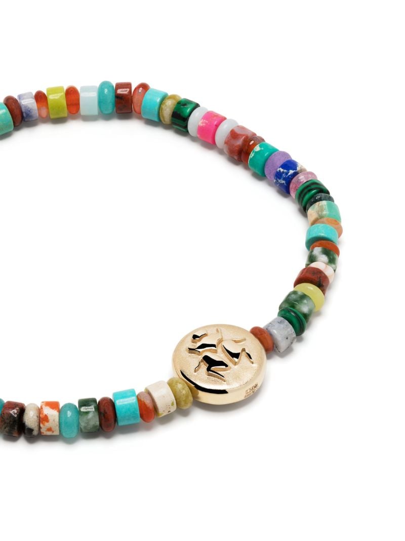 14k Yellow Gold Large Disk Bracelet