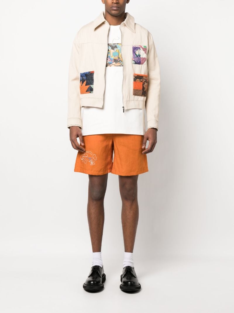 Neutral Patch Pocket Quilted Jacket