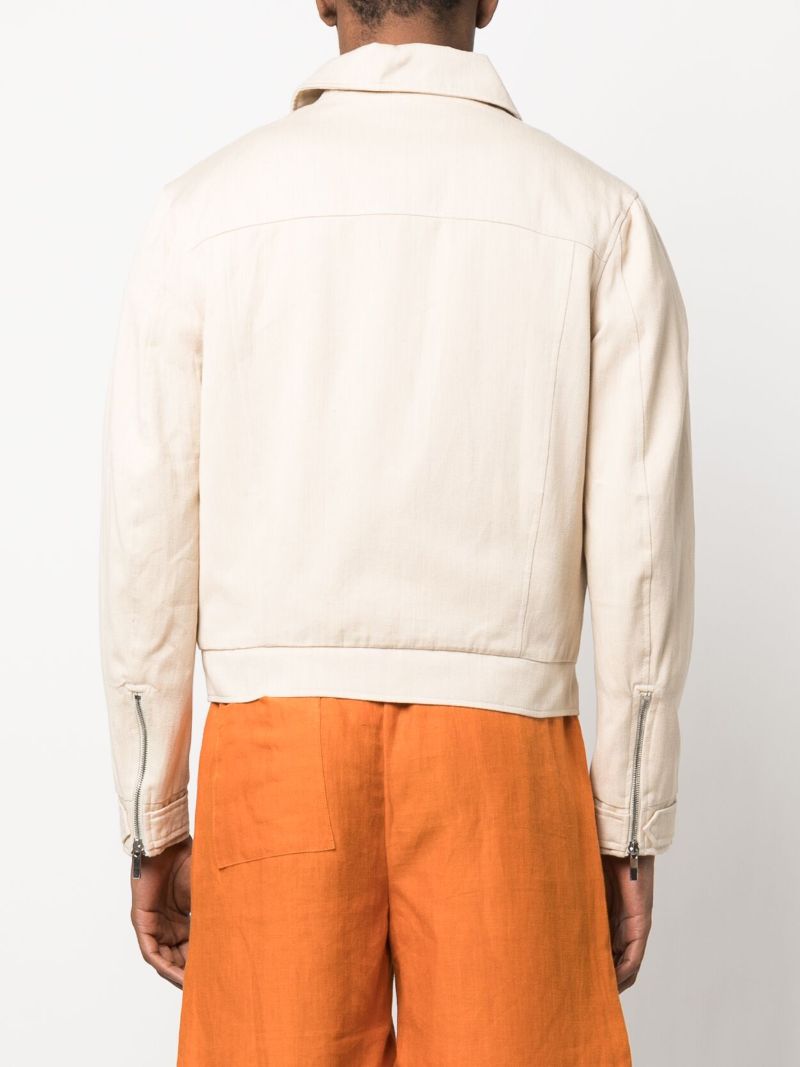Neutral Patch Pocket Quilted Jacket