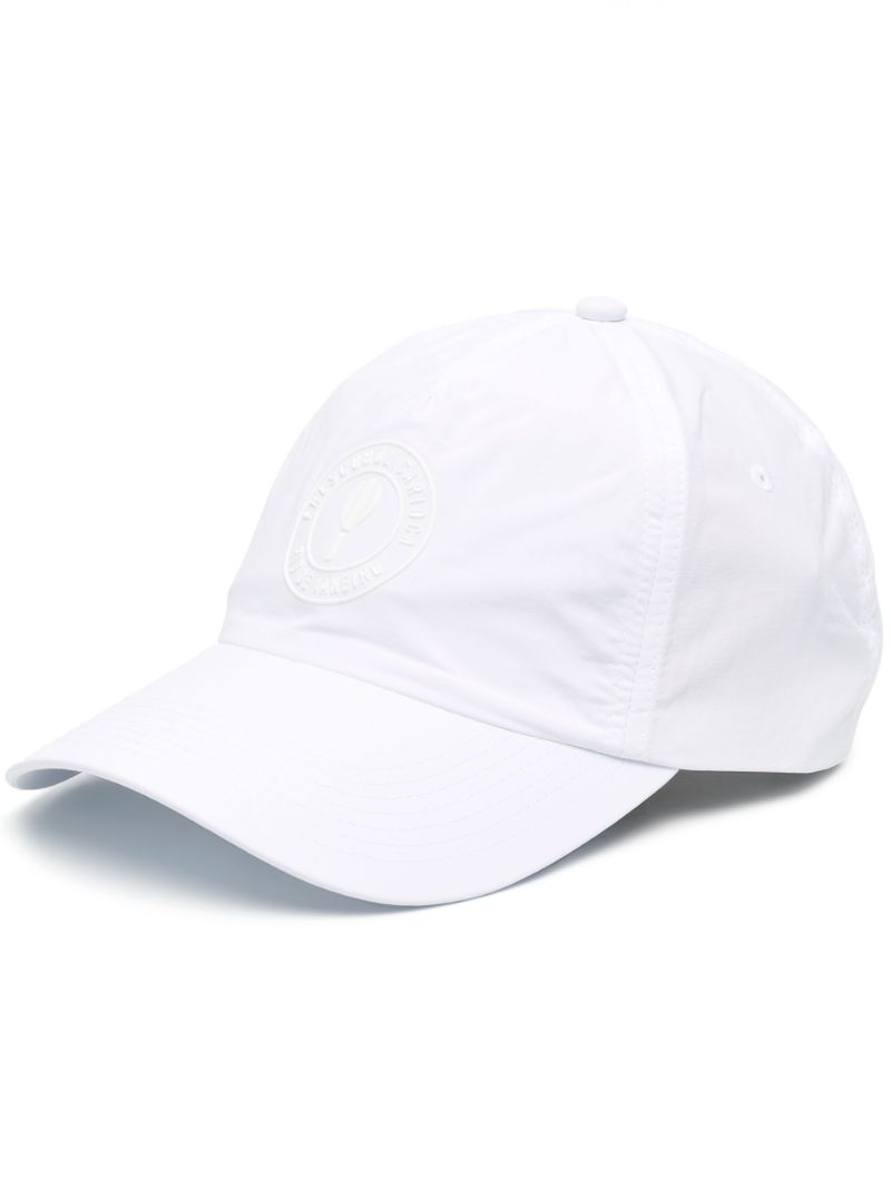 White Logo Embroidered Cap