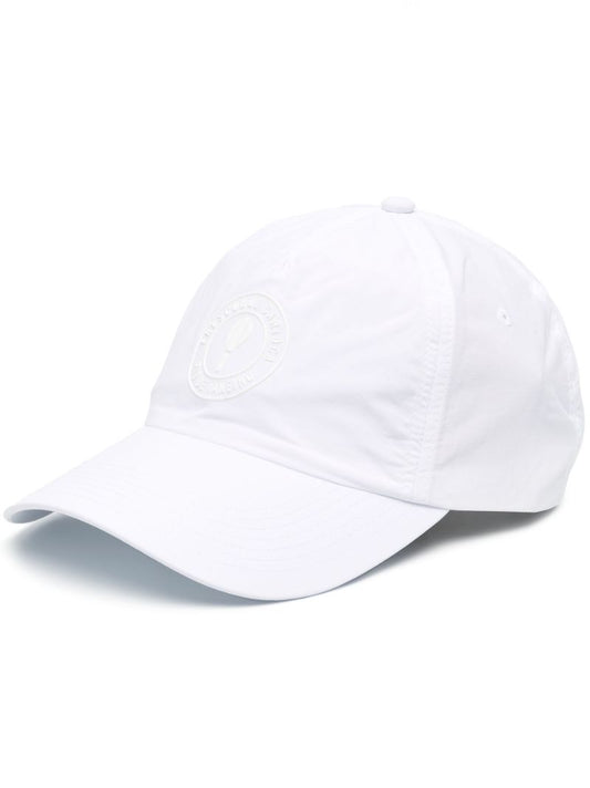 White Logo Embroidered Cap