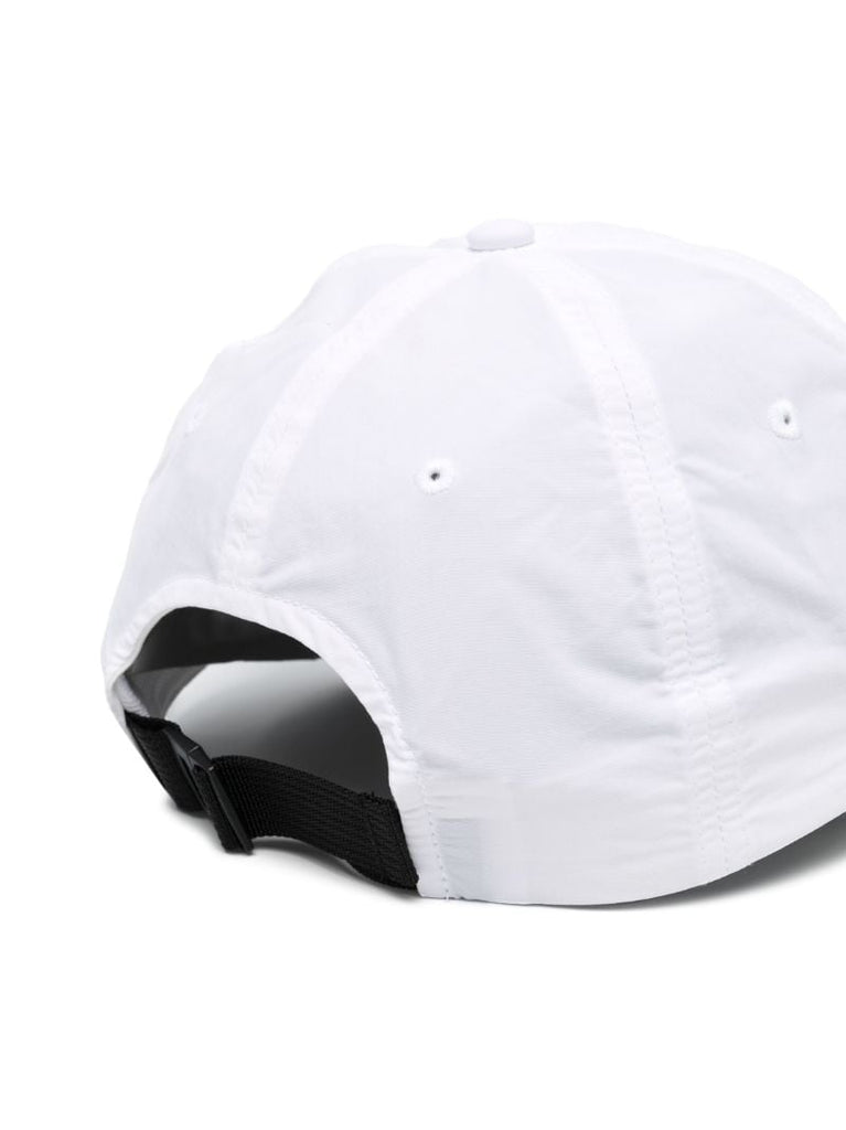 White Logo Embroidered Cap