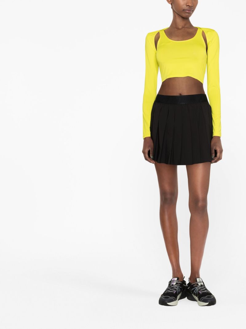 Yellow Fluxus Layered Crop Top