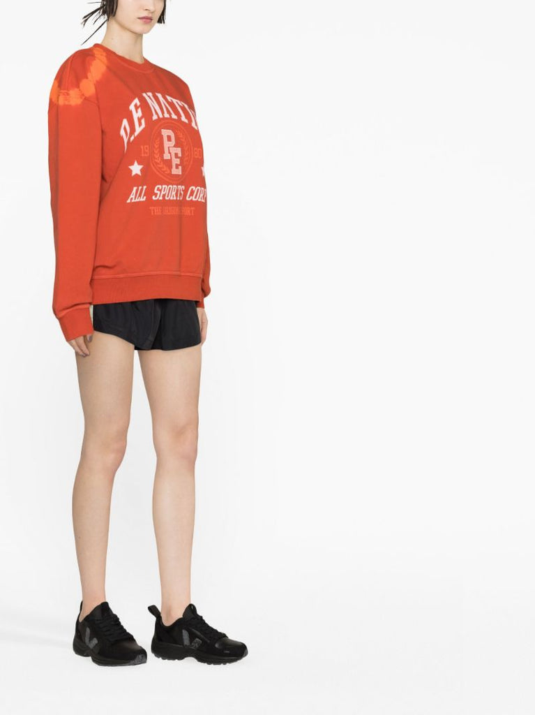 Red Initialise Graphic Print Sweatshirt