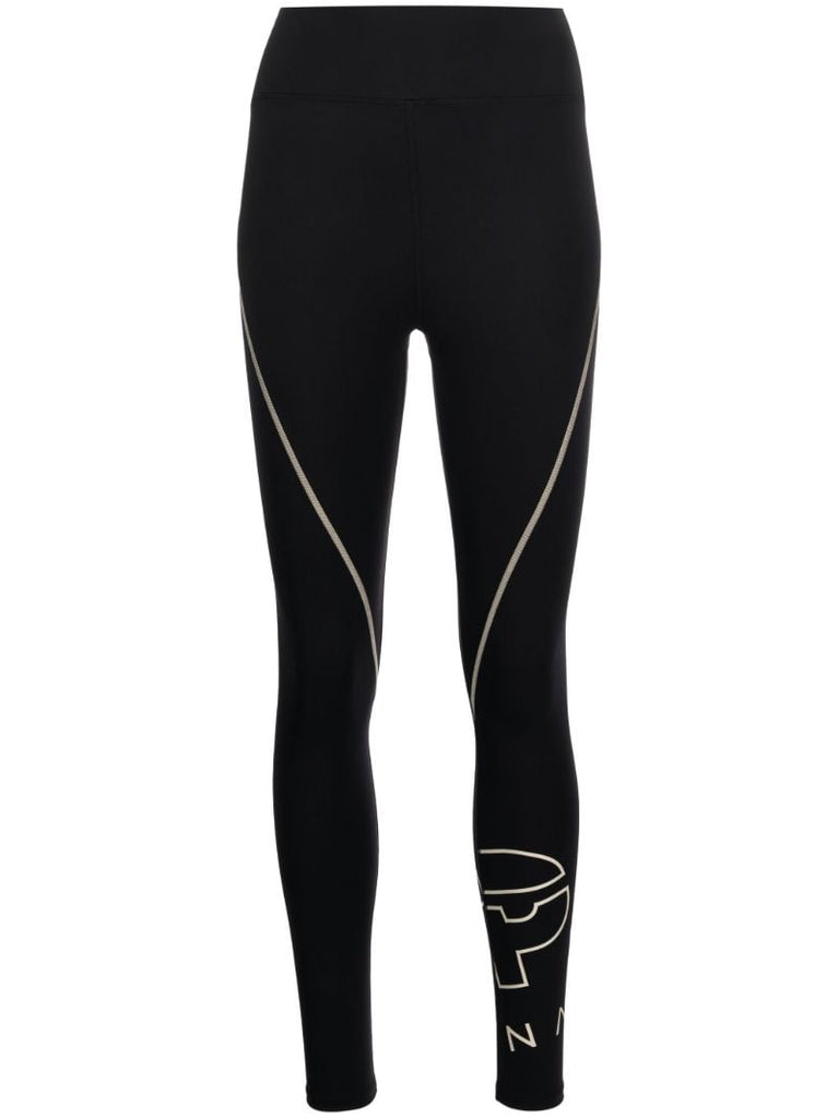Black Transmission High-waisted Leggings
