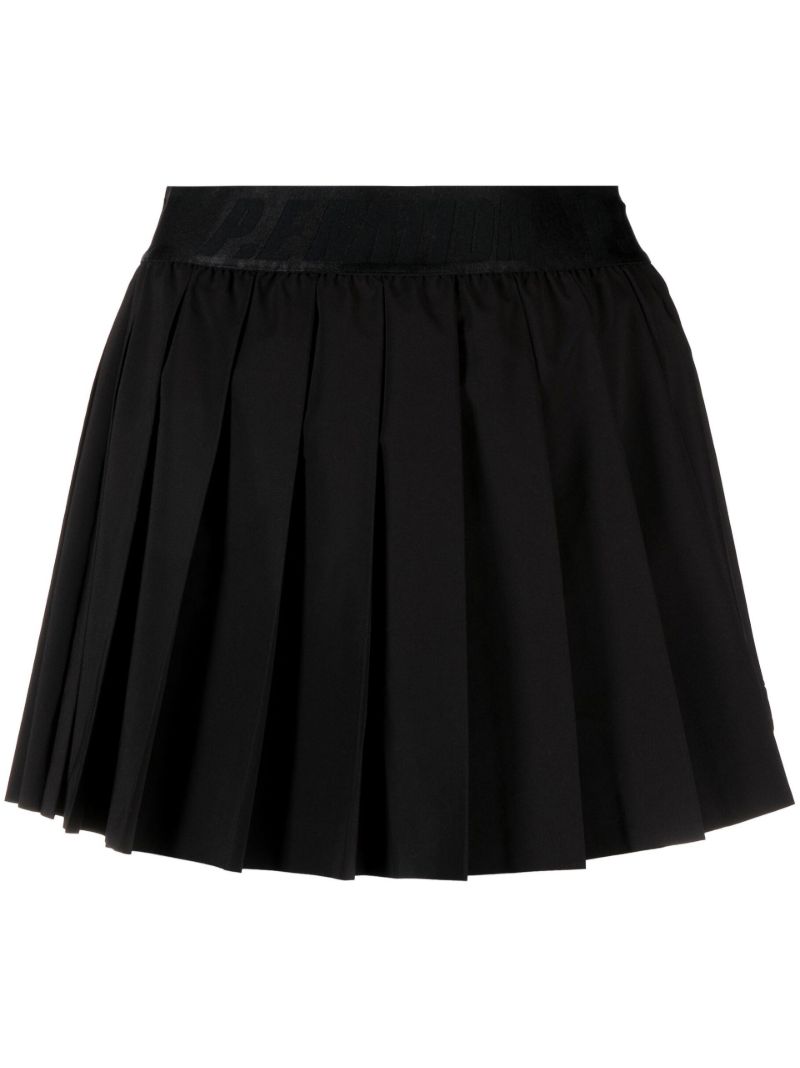 Black Volley Pleated Skort