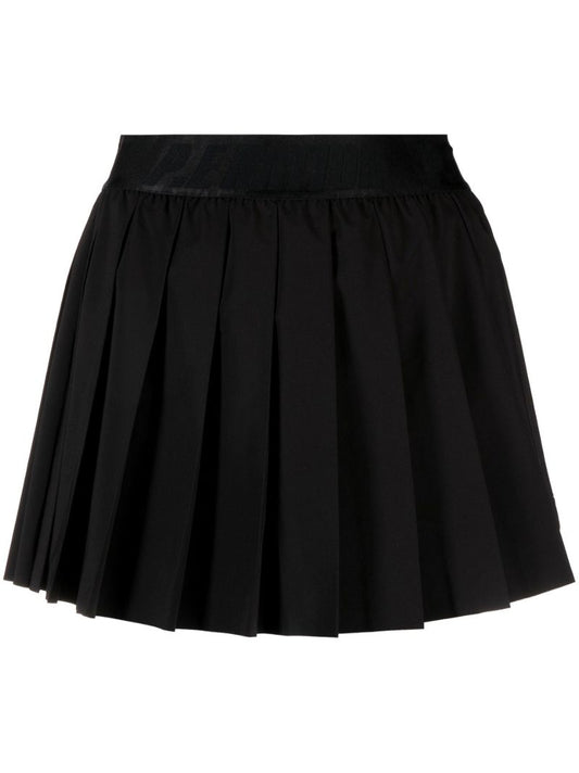 Black Volley Pleated Skort