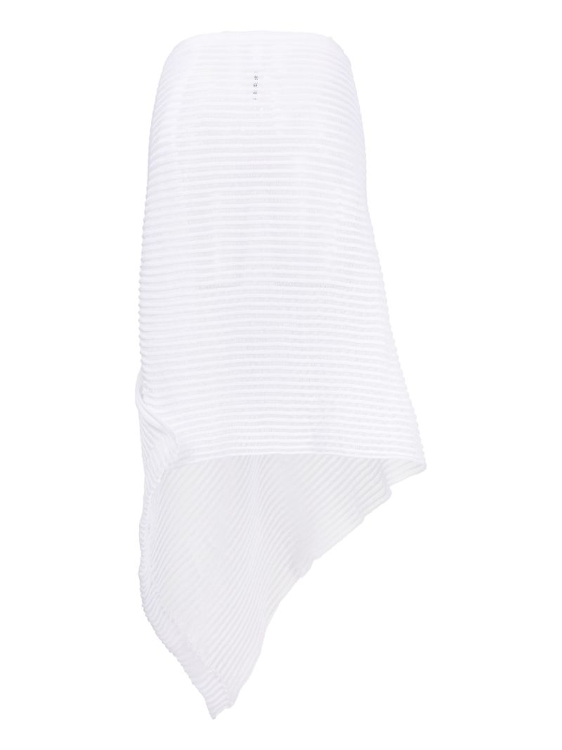 White Patricia Draped Skirt