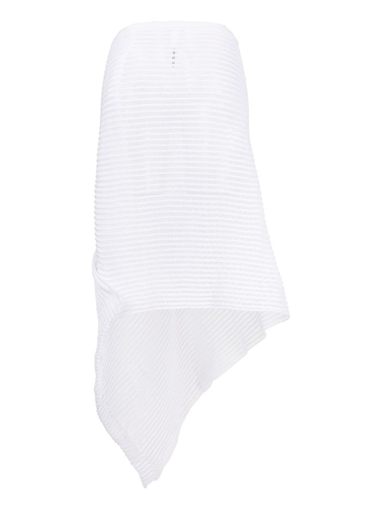 White Patricia Draped Skirt