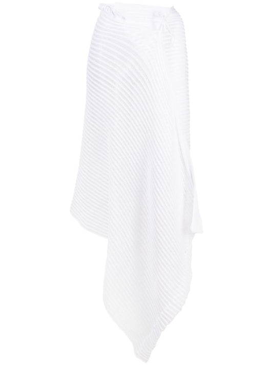 White Patricia Draped Skirt