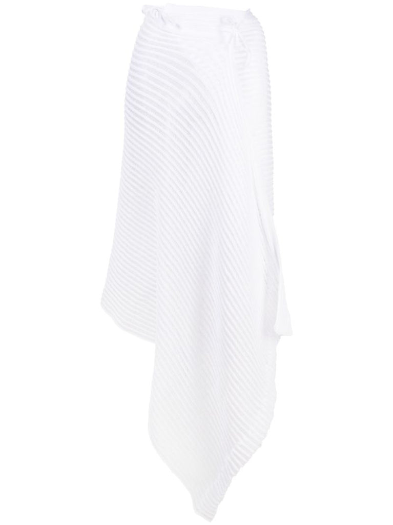 White Patricia Draped Skirt