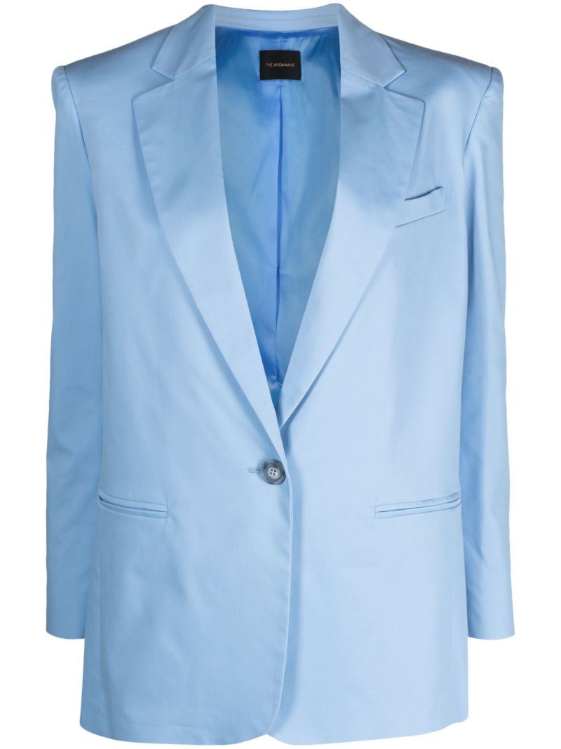 Blue Guia Single-breasted Blazer