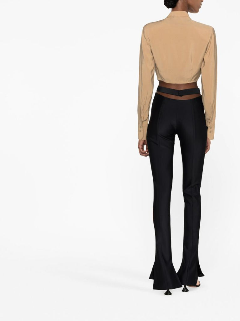Neutral Cropped Shirt