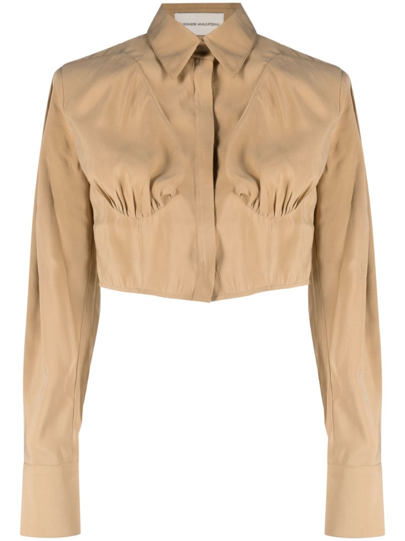 Neutral Cropped Shirt
