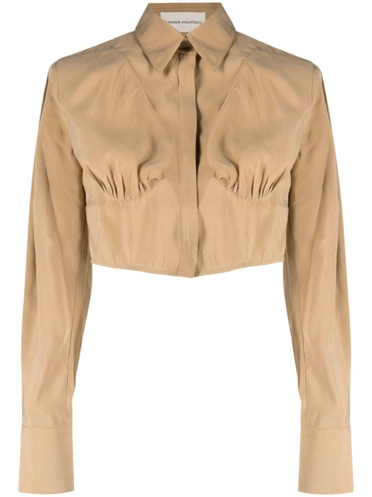 Neutral Cropped Shirt