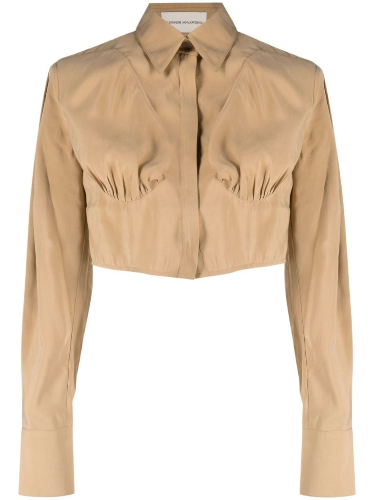 Neutral Cropped Shirt