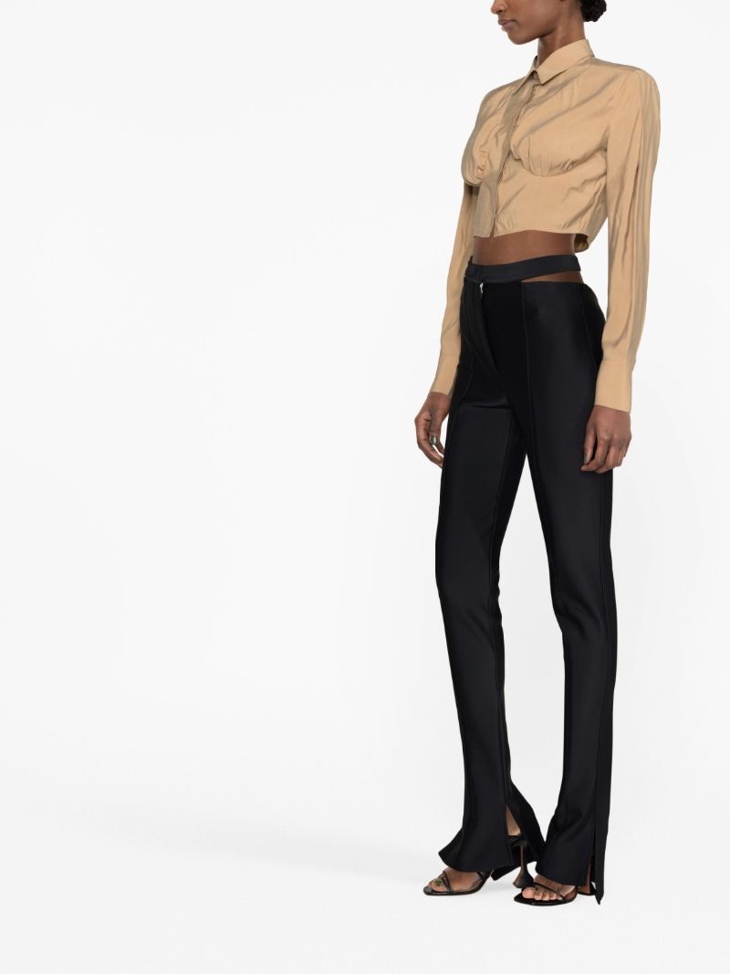 Neutral Cropped Shirt