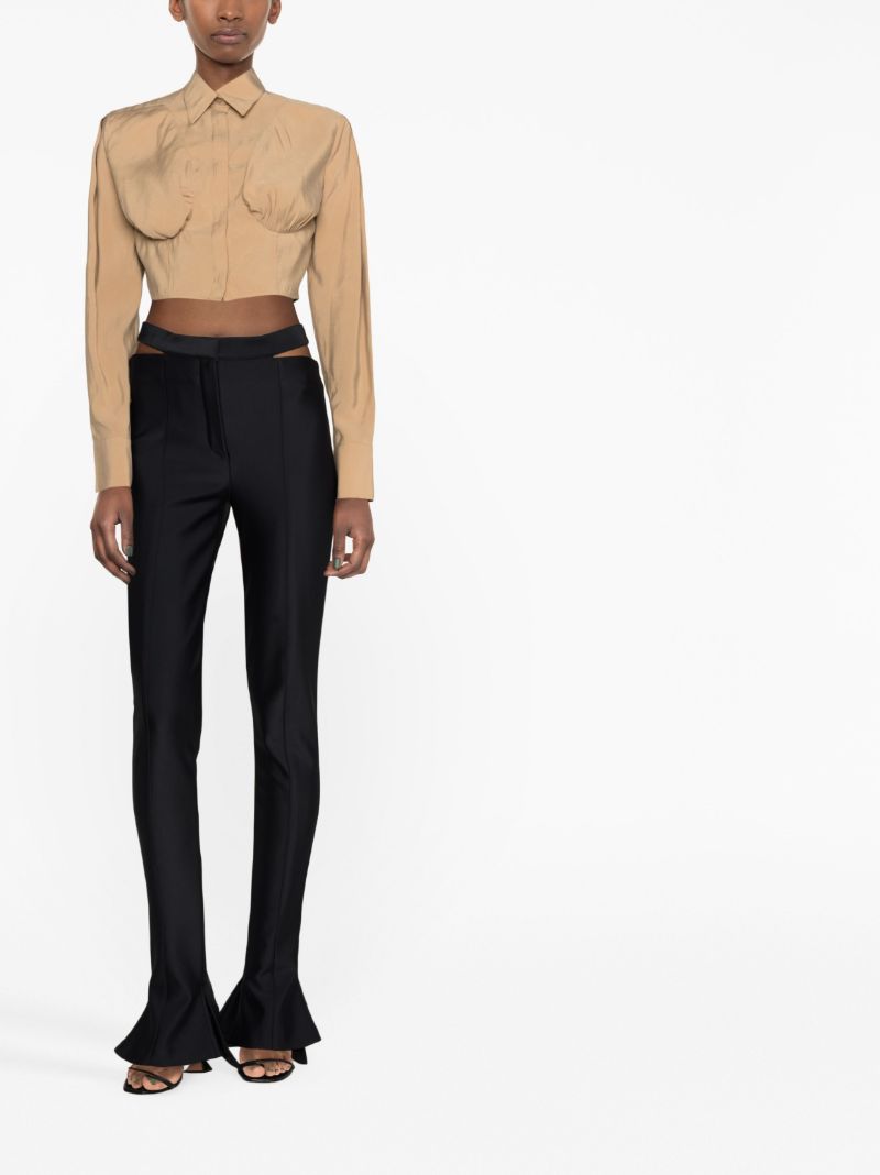 Neutral Cropped Shirt