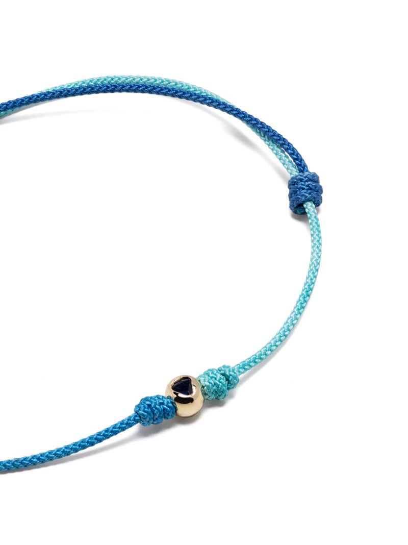 14k Yellow Gold Medium Ball Sapphire Bracelet