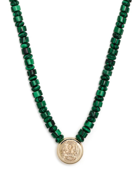 14k Yellow Gold Shield Necklace