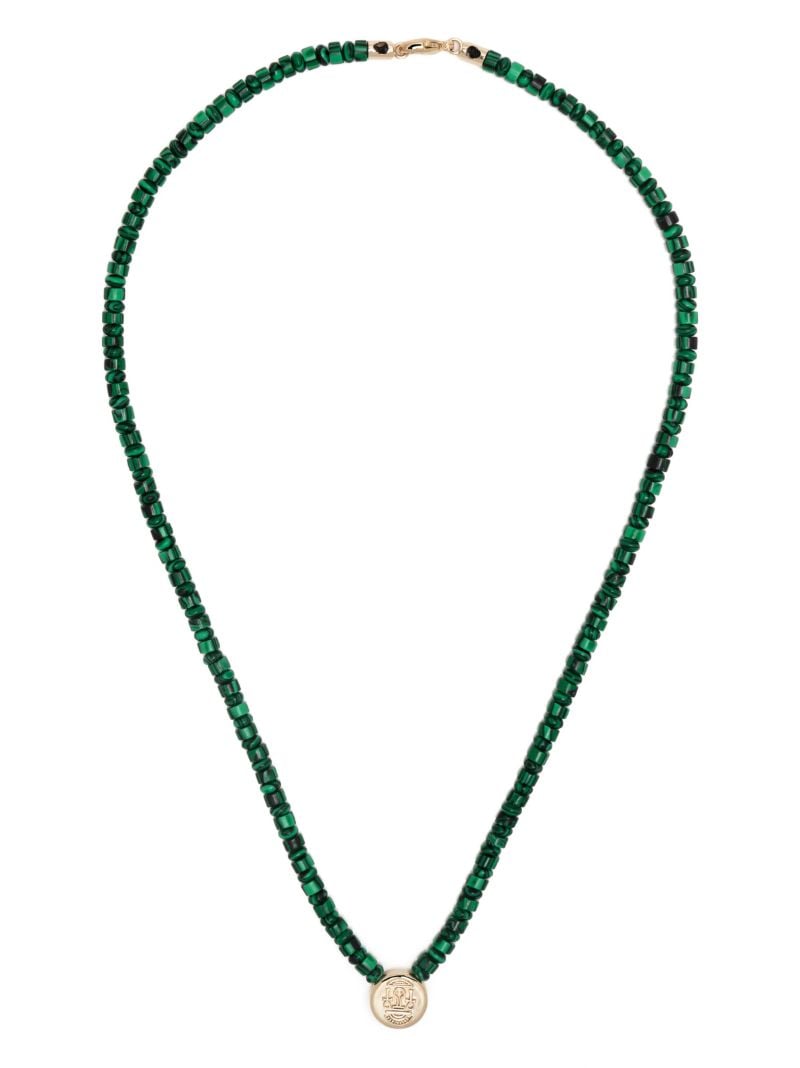 14k Yellow Gold Shield Necklace