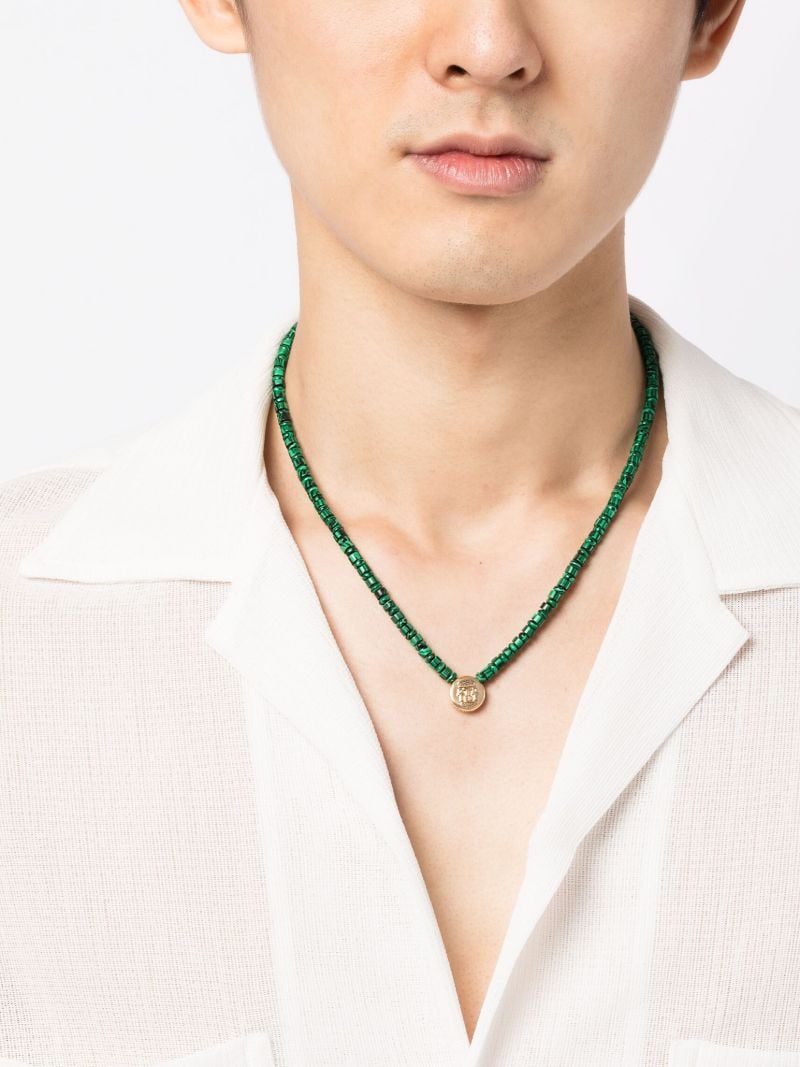 14k Yellow Gold Shield Necklace