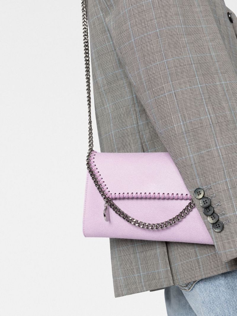 Purple Falabella Mini Cross Body Bag